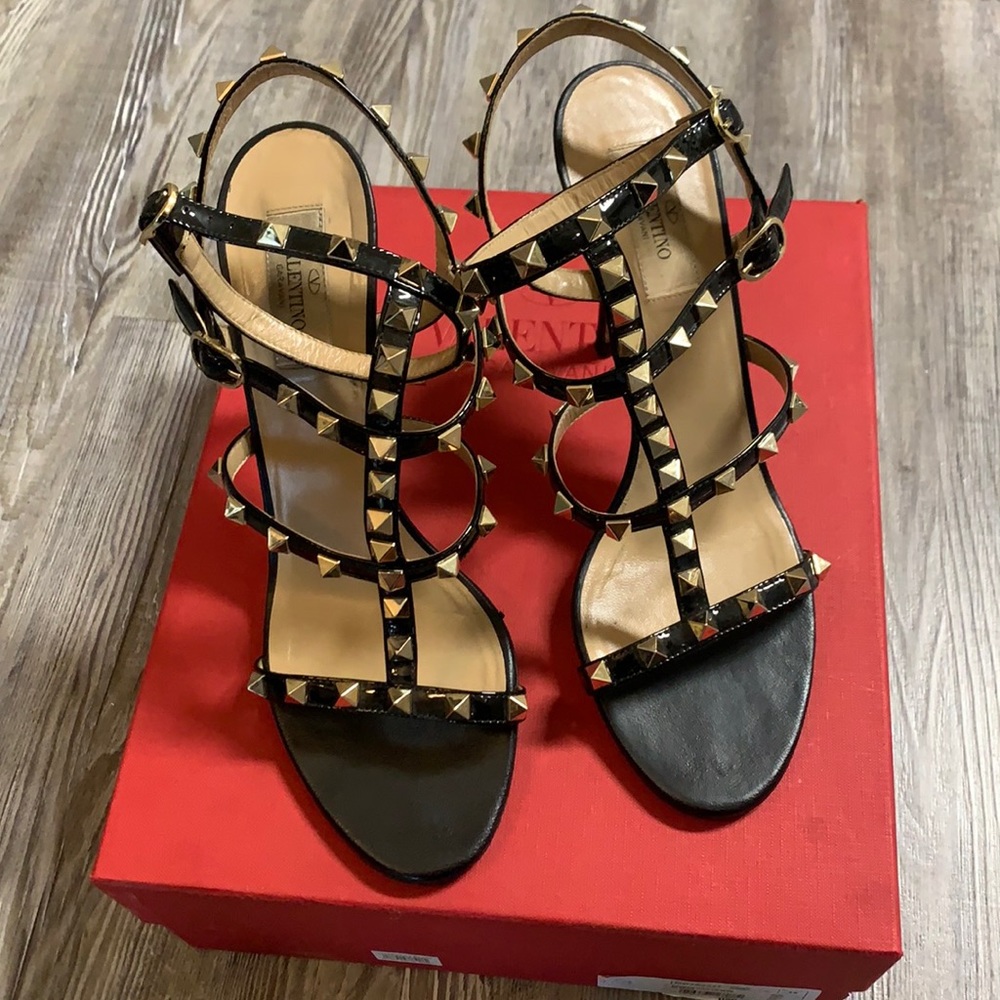 Valentino Rockstud 105mm Caged Leather Sandals